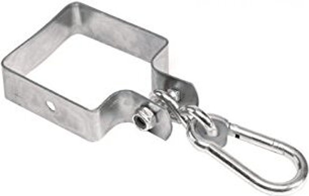 Schaukelhaken mit Karabiner für Vierkantbalken 90x90 mm Produktbild 