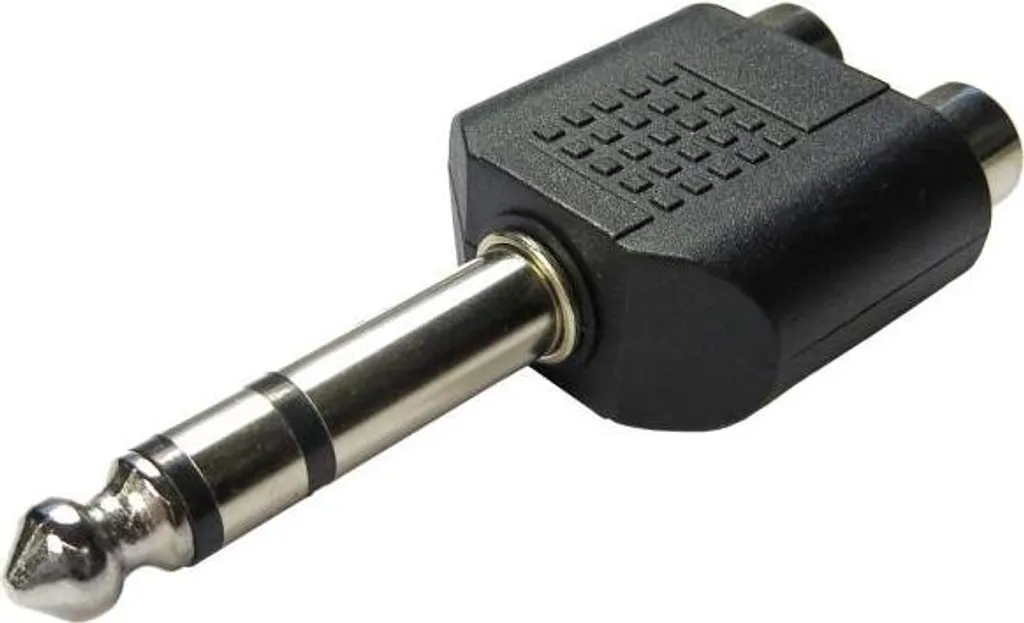 Adattatore keepdrum ADA062 RCA-Jack 6,3mm Stereo per Hi-Fi - 2