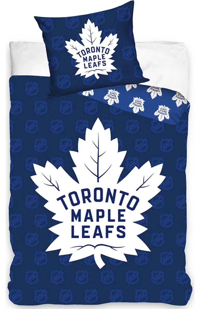 Juego de sábanas de hockey NHL, equipo Toronto Maple Leafs. Imagen del producto 