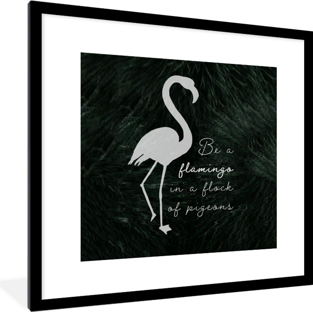 MuchoWow® MuchoWow® Gerahmtes Poster Flamingo - Vogel - Produktbild 