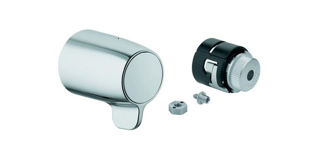 GROHE Temperaturwählgriff 49072, für Grohtherm Special Thermostat-Waschtischbatterie DN 15 mit Ellbogenhebel, Wandmontage, chrom