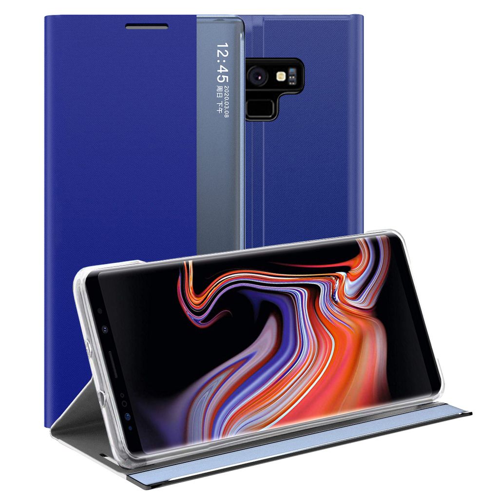 Galaxy Note 9 Hülle, Flip Leder Smart View Window Klappetui Produktbild 