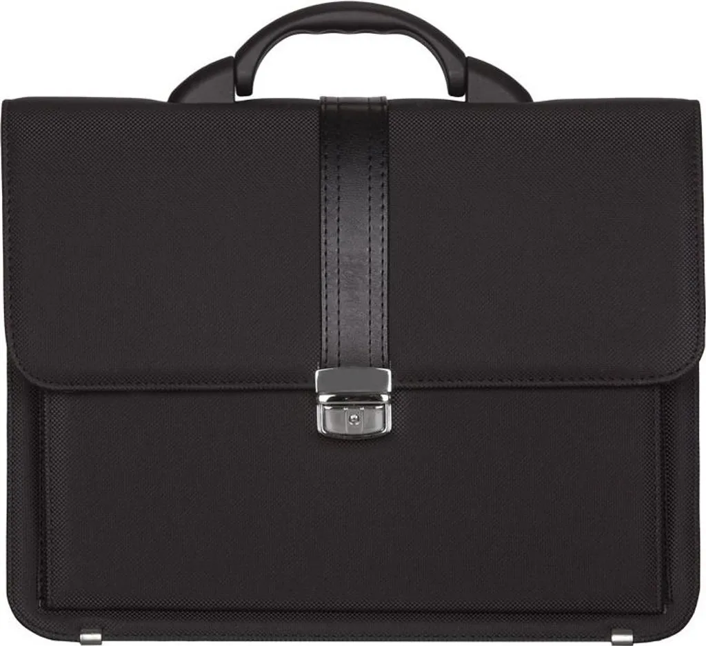 Serviette de travail REAbags 8003B-T noire - Sacoche business élégante
