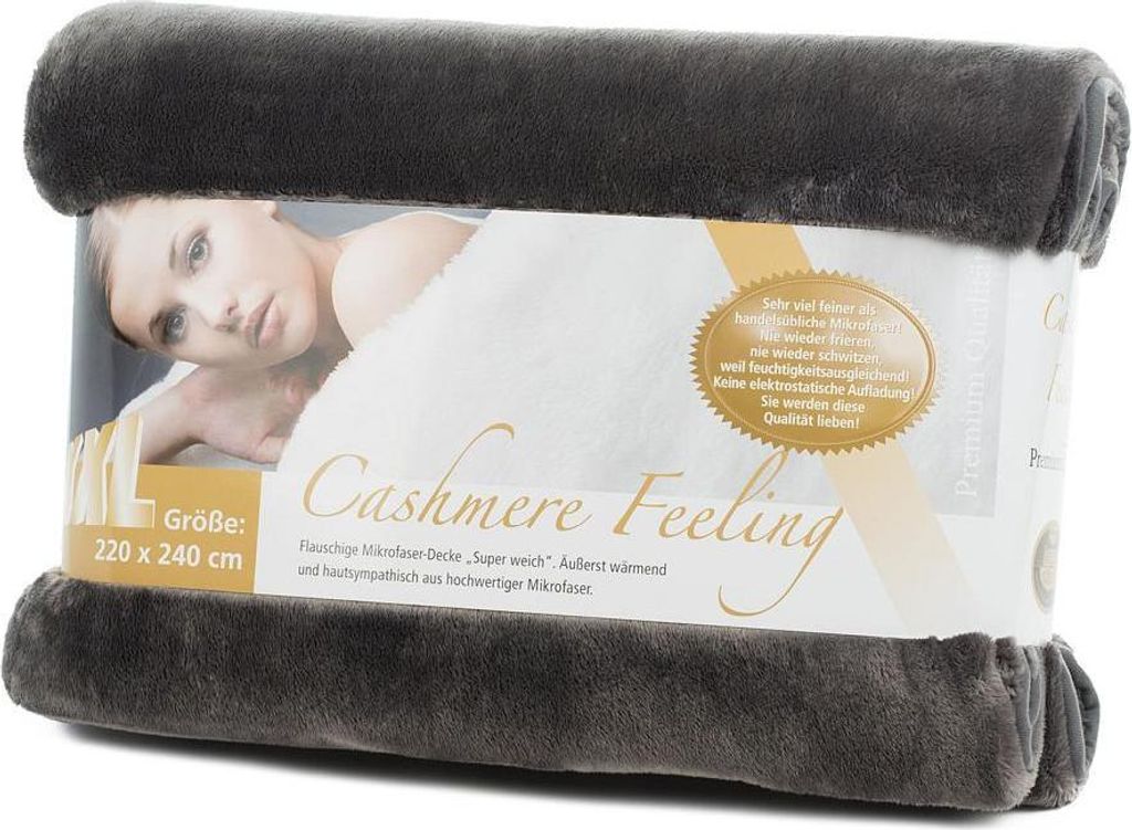 Wohndecke Cashmere-Feeling 220x240 W.F.Gözze