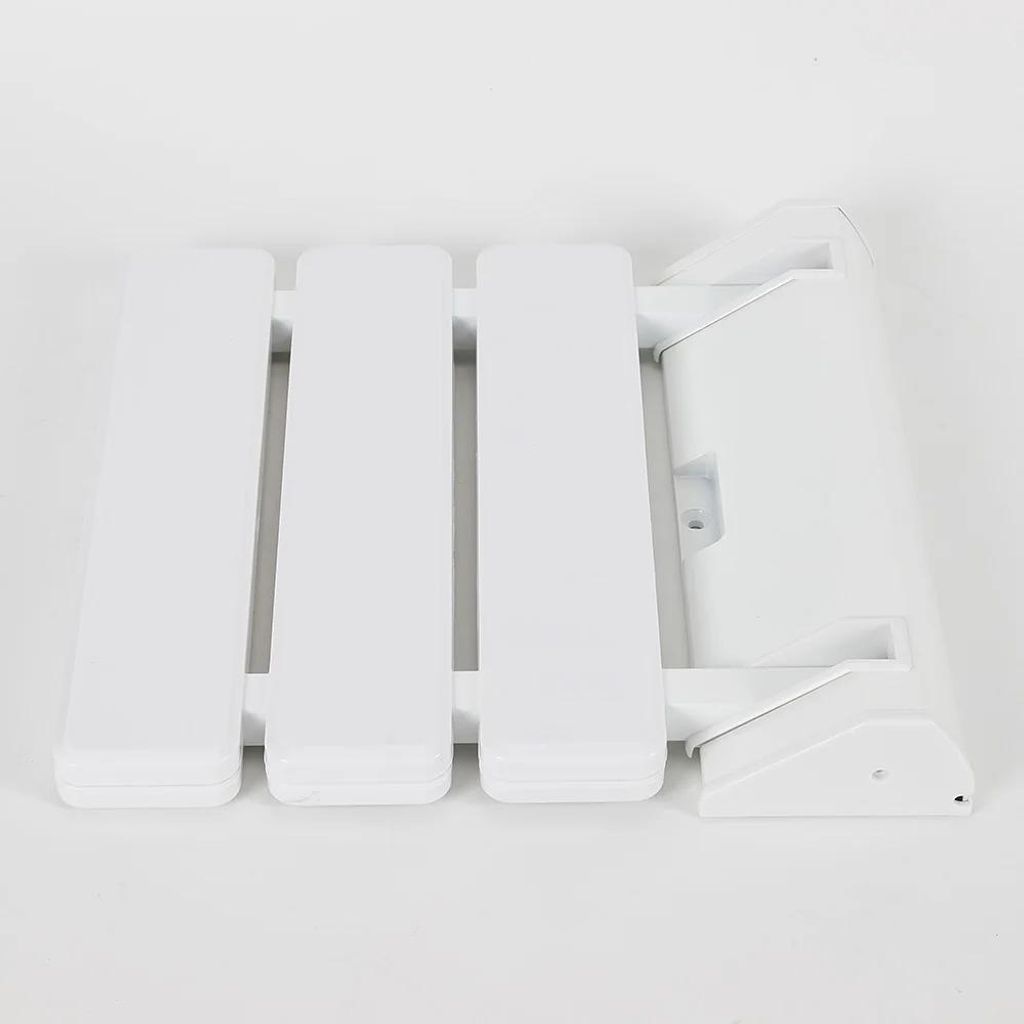 Klappsitz Dusche wandmontiert - Duschsitz Badstuhl - bis 130 kg Belastbarkeit - Aluminiumlegierung - 36 x 33 x 5 cm - Ohne Beine