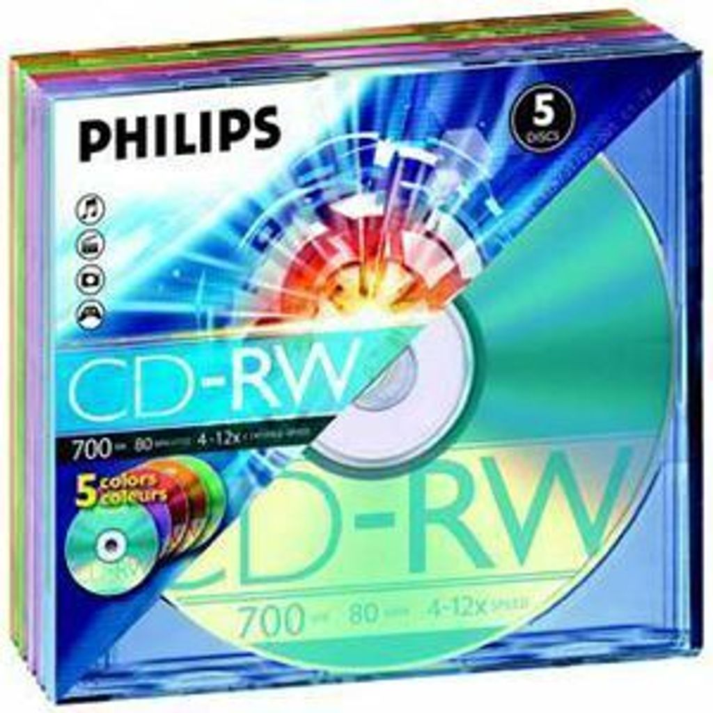 Philips CD-Rohlinge, 80 Min, 700MB, Speed 12x, Slim Case (5 Produktbild 
