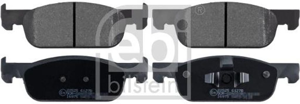 FEBI BILSTEIN 16975 Bremsbelagsatz, Scheibenbremse OE 410604682R kompatibel mit Logan, Sandero, Clio, Thalia