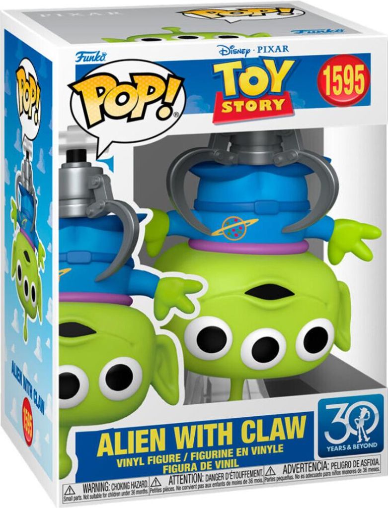 Funko Pop! Toy Story Disney Alien Mit Klaue 30jubiläumsfiguren 9 Cm Grün Kinder Grün One Size