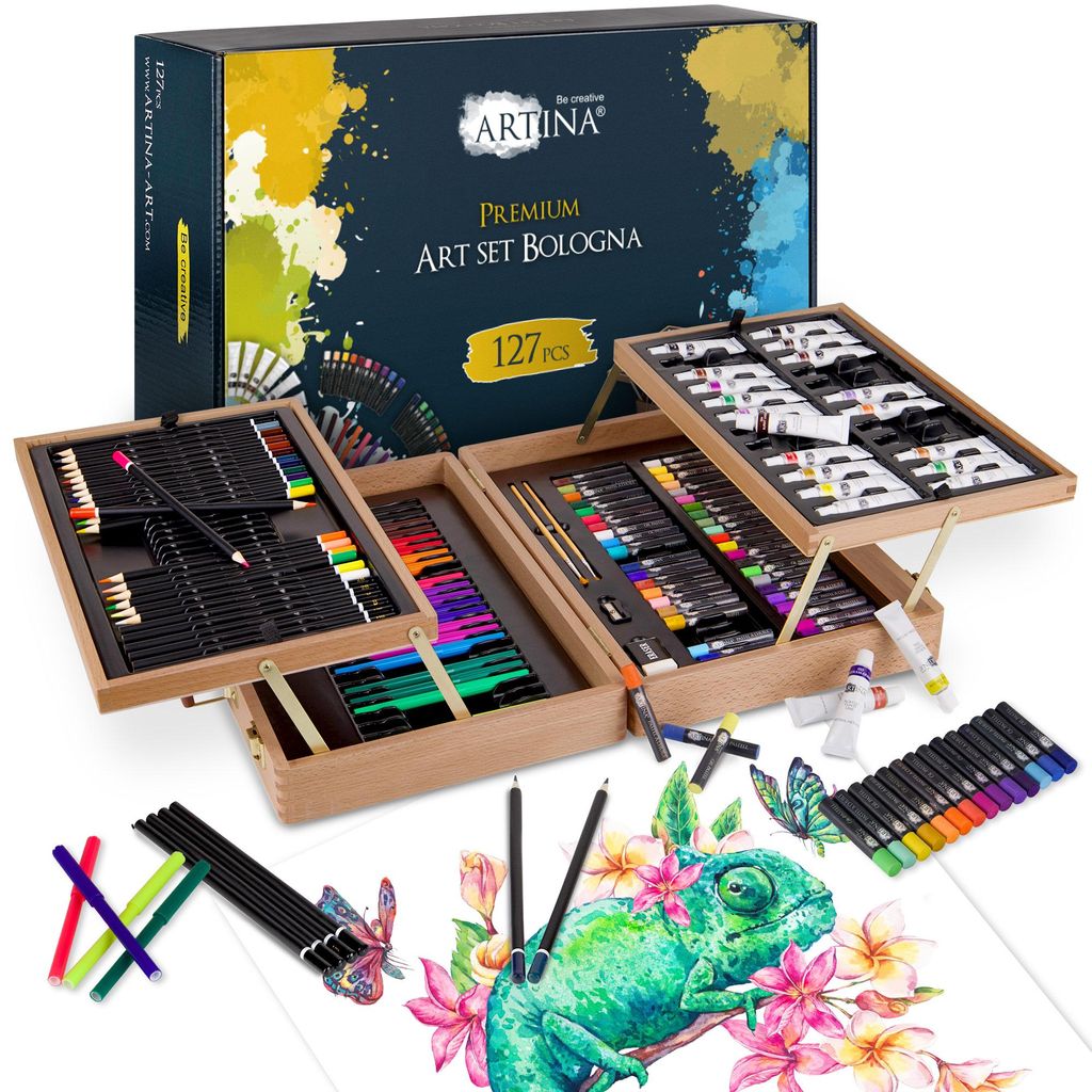 Artina Set da pittura Bologna XXL da 127 pezzi Set da Immagine del prodotto 
