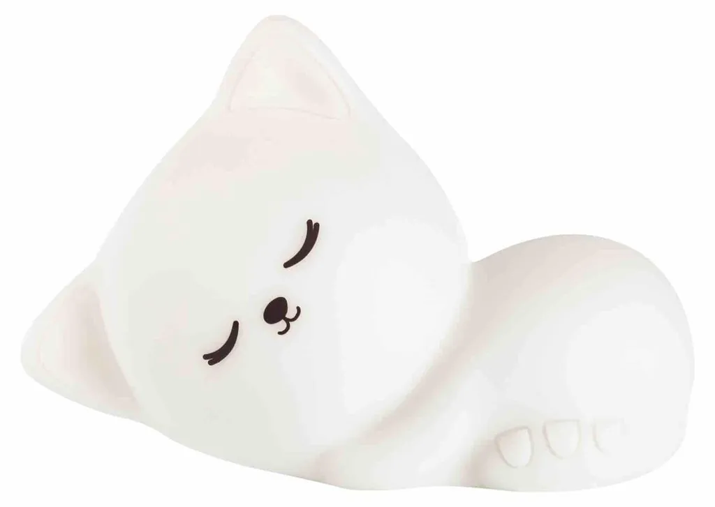 Veilleuse Chaton Stella Tiny Blanche - Rechargeable et Tactile Little L