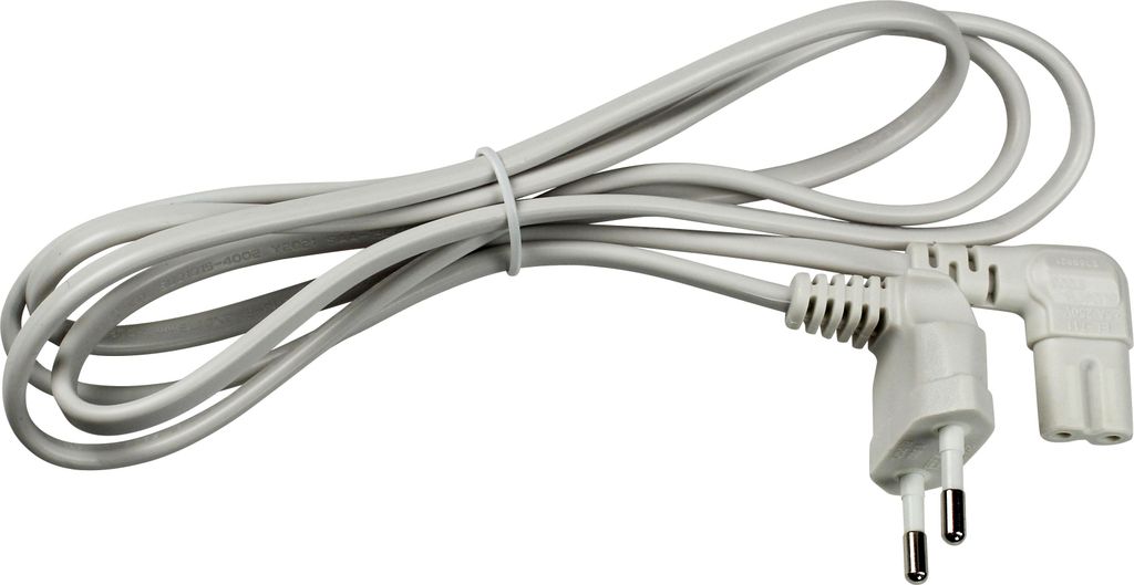 as-Schwabe Kleingeräte-Zuleitung 3m Eurowinkelstecker auf Typ C7 2,5A IP20