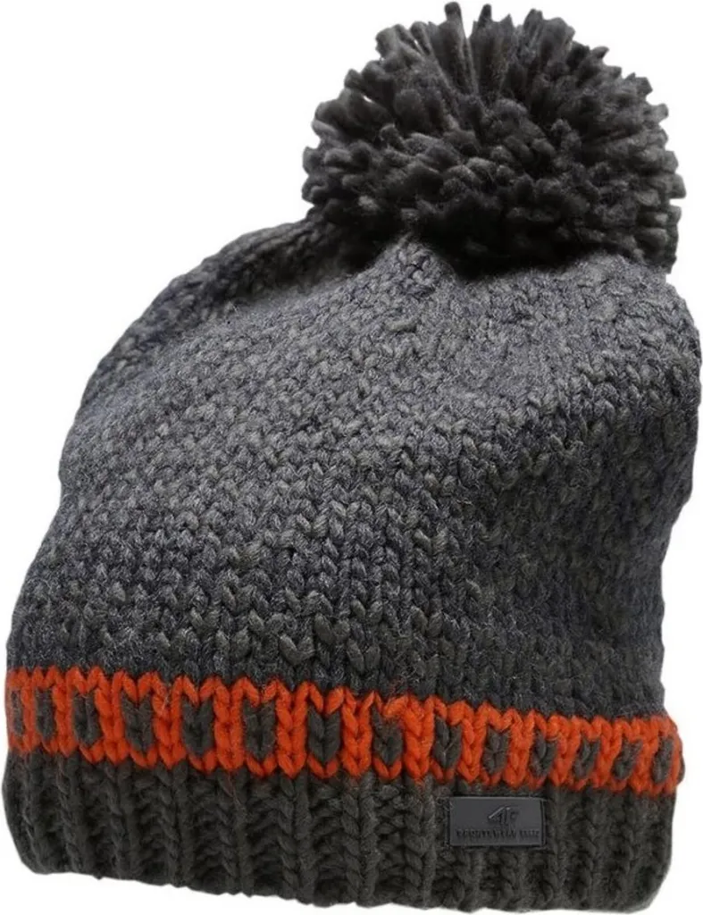 Berretto 4F H4Z22-CAM011 90S Grigio - Cappello Invernale Uomo Caldo