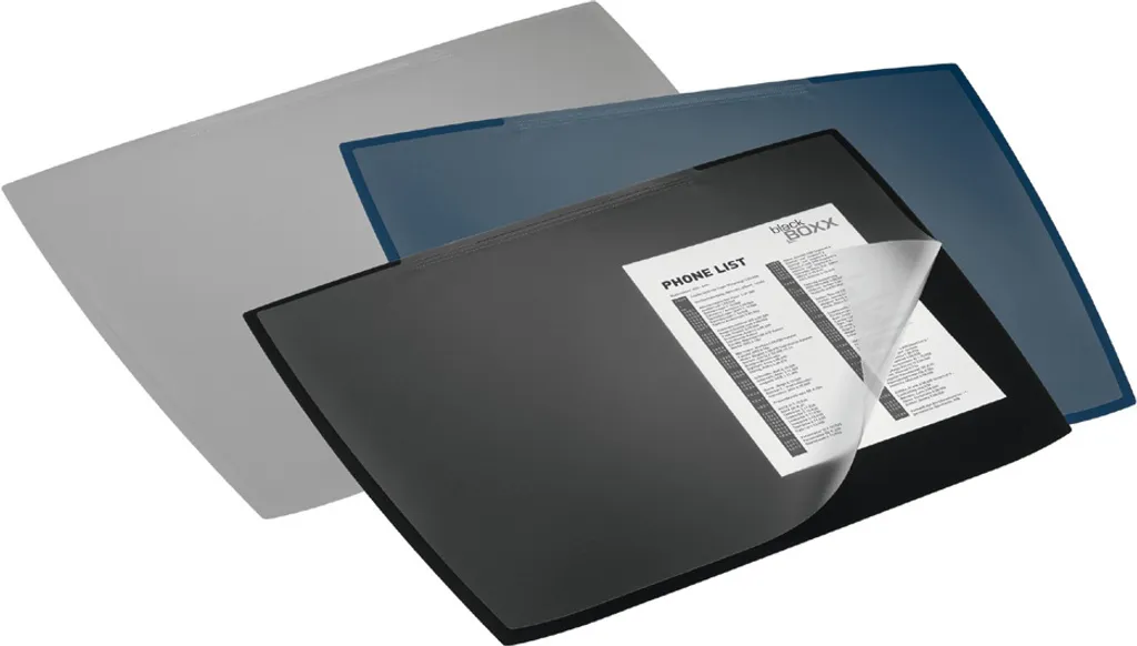 Sous-main rabat transparent DURABLE ARTWORK 722101 Noir polypropylène - 4