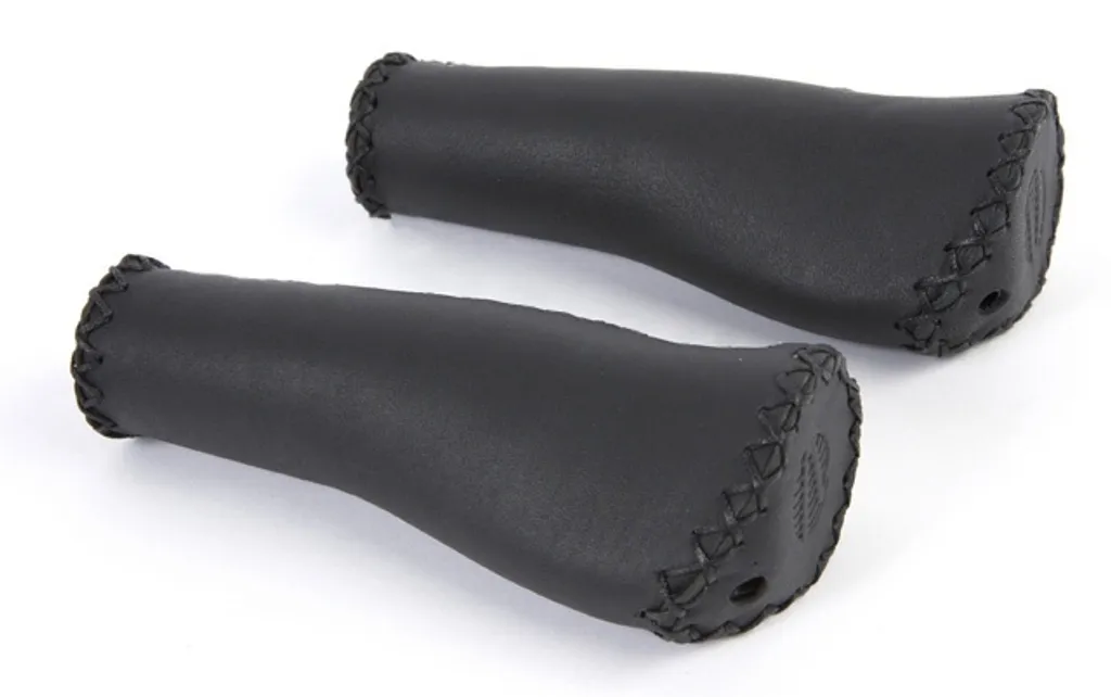 Poignées Vélo 135 mm Noir - Paire de Grips Antidérapants Haute Densité