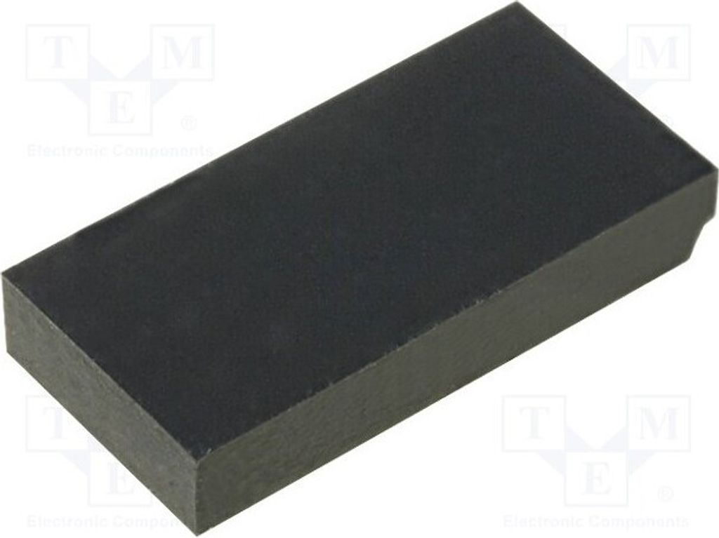 10x Selbstkender Fuß W: 20mm H: 3,5mm Gummi L: 10mm Beine schwarz