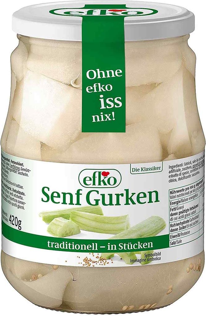 efko Senfgurken 720ml Produktbild 