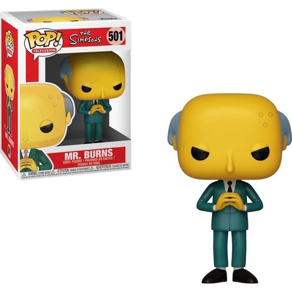 Figurine M. Burns Funko Pop 501 Les Simpson - Design original et détaillé