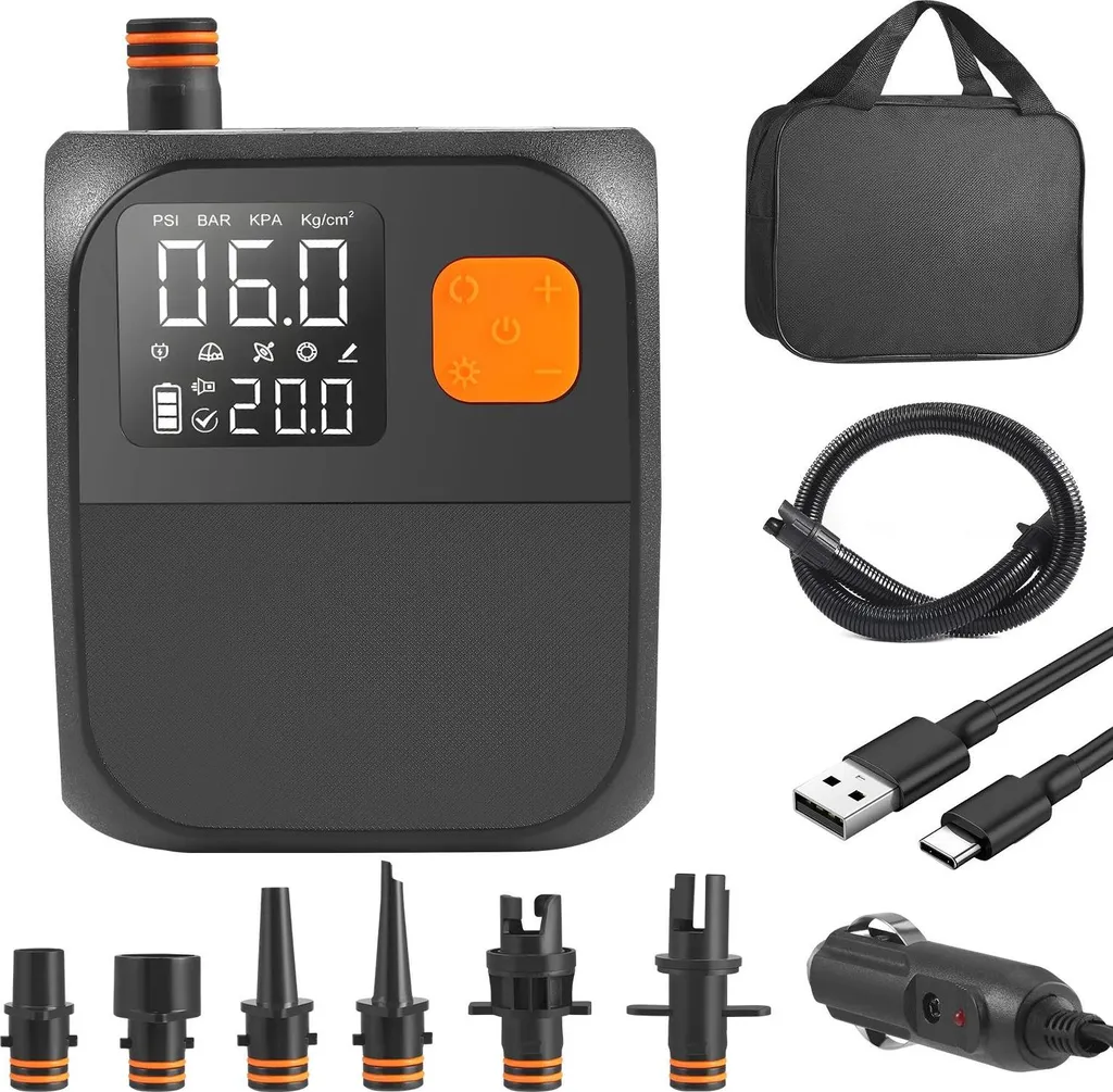 Pompe SUP rechargeable haute pression avec gonflage intelligent 2 étapes