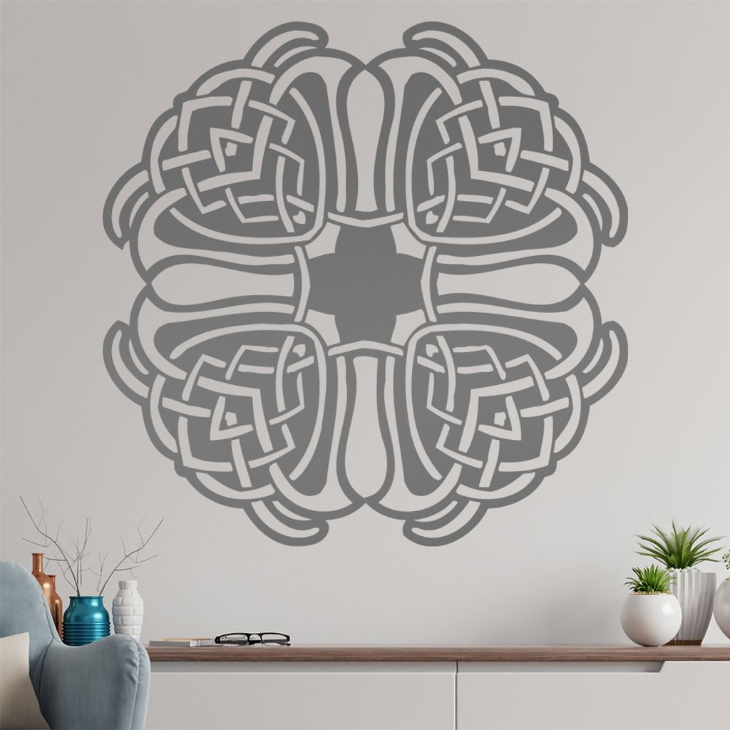keltische Knoten Wandtattoo in 6 Größen - Wandaufkleber Wall Sticker - Dekoration, Küche, Wohnzimmer, Schlafzimmer, Badezimmer