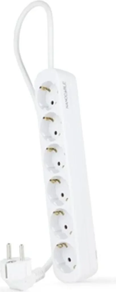 Multipresa Nanocable 10.37.0006-NS 6 Prese Schuko Bianca - Prezzo Shock