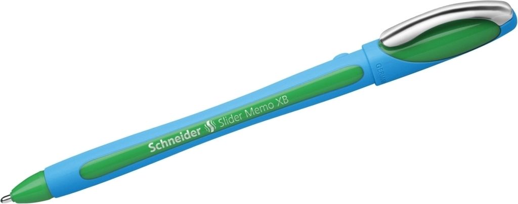 Kugelschreiber Slider Memo XB grün Packung mit 10 Stück