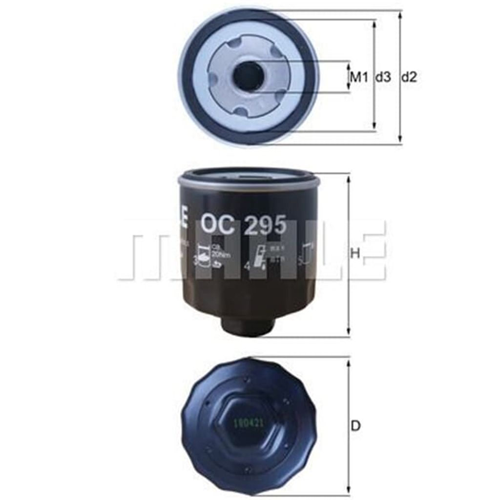 Mahle Ölfilter für Audi Seat Skoda VW