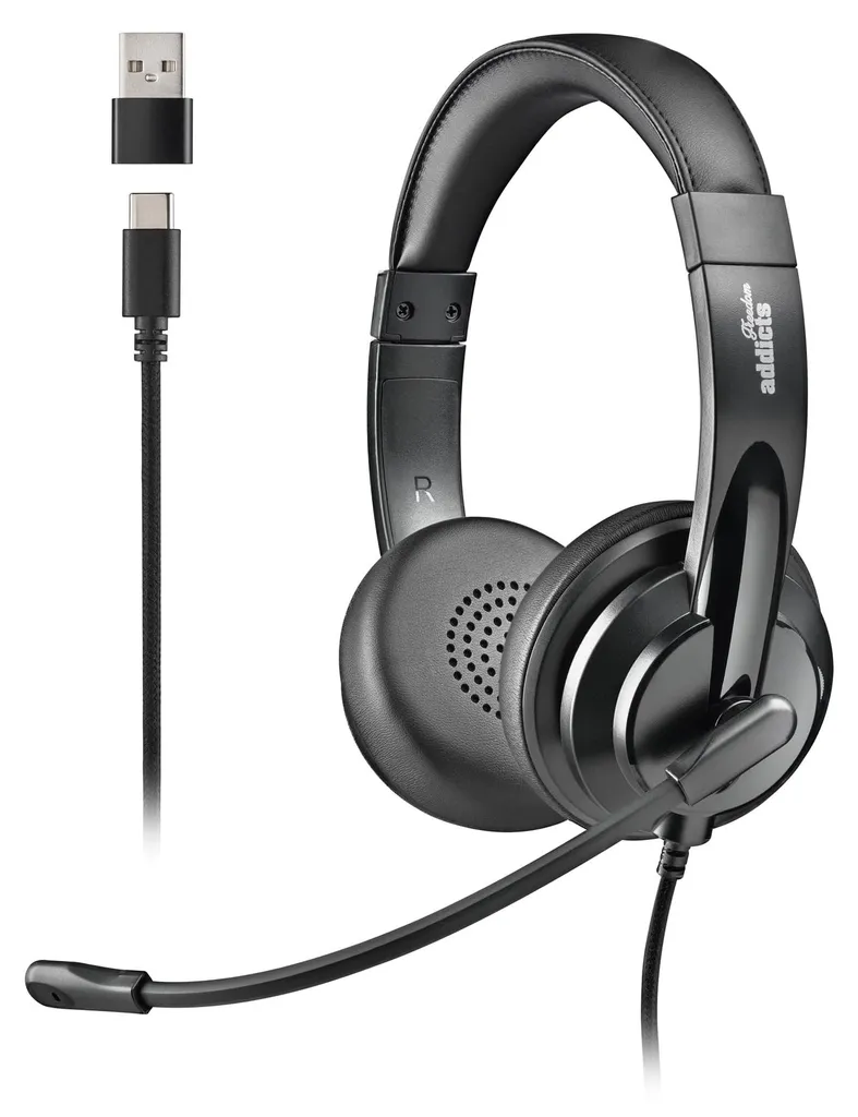 Casque Stéréo USB Type C NGS VOX605 Haute Qualité Micro et Commande Câble