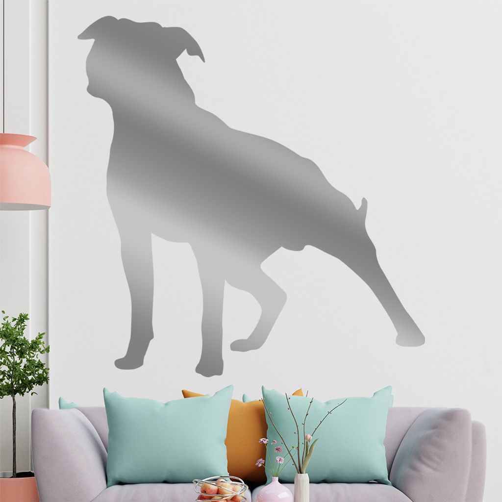 KIWISTAR Stafford Silhouette Wandtattoo in 6 Größen - Wandaufkleber Wall Sticker - Dekoration, Küche, Wohnzimmer, Schlafzimmer, Badezimmer