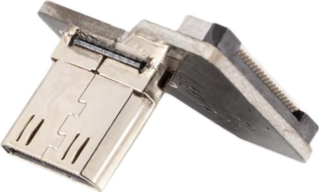 Adapter für DIY HDMI Kabel - Anschluss: Mini Typ C Stecker - Ausführung: nach rechts gewinkelt