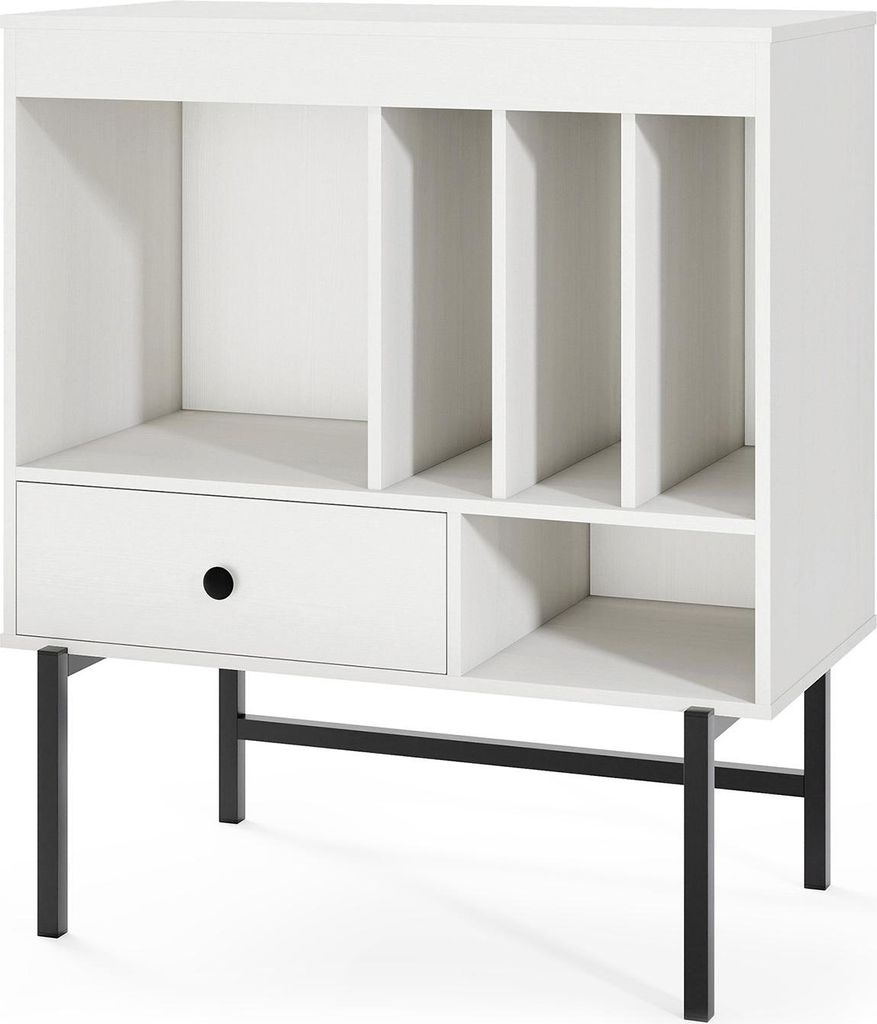 Soporte para tocadiscos COSTWAY, mueble de almacenamiento Imagen del producto 