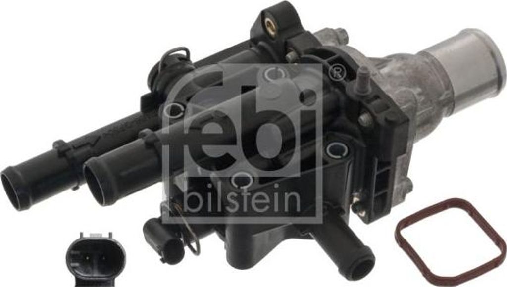 FEBI BILSTEIN 49187 Thermostat, Kühlmittel OE 012992382 kompatibel mit Astra H, Corsa D, Corsa E, Insignia, Meriva, Zafira, Transporter V, Skyline...