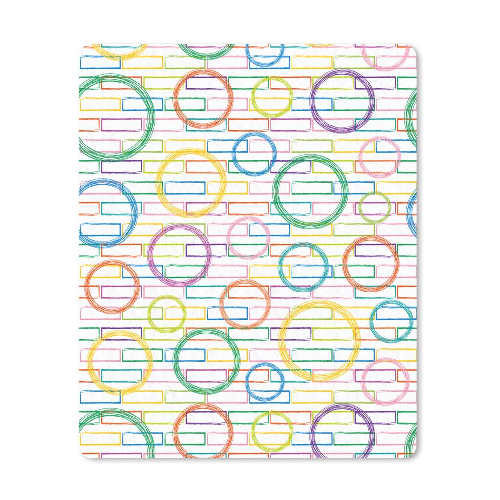 MuchoWow Mauspad Mousepad Wand - Kreis - Muster 30x40 cm - Mousepads - Maus Mat - Pad - Mausunterlage - Mausmatten
