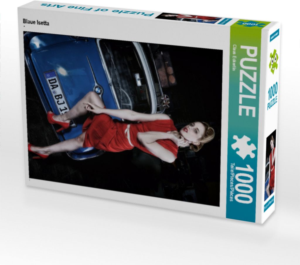 CALVENDO Puzzle Blaue Isetta | 1000 Teile Lege-Größe 64x48cm Foto-Puzzle für glückliche Stunden