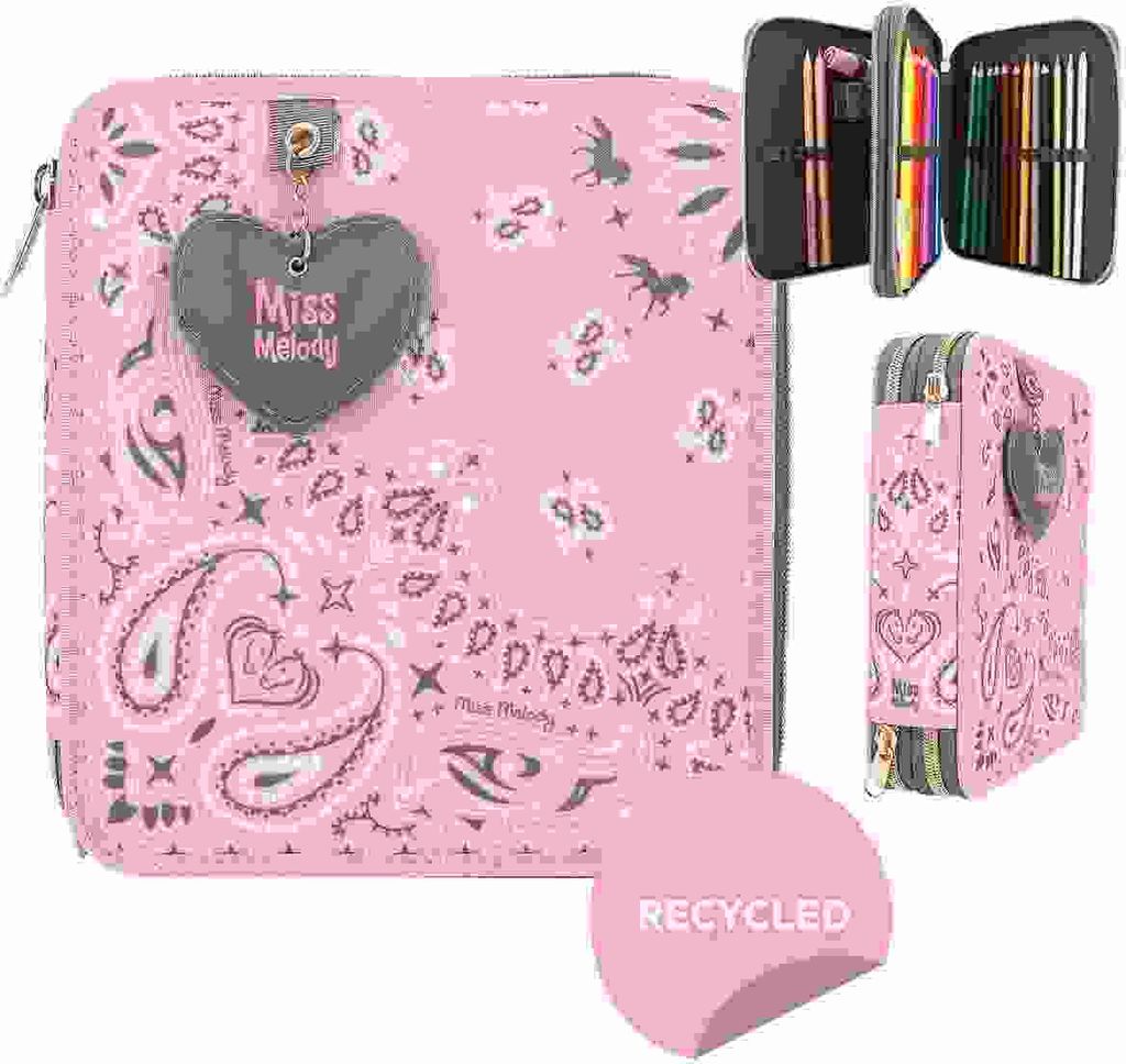 Miss Melody 2-Fach Federtasche mit Anhänger BANDANA Produktbild 