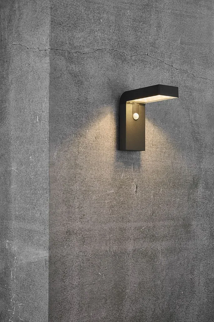 Luminaire extérieur mural Alya Nordlux noir LED pour entrée et façade