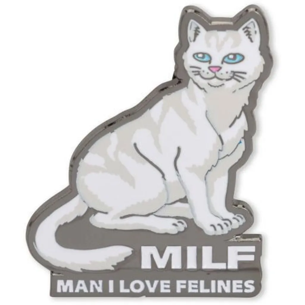 RIPNDIP Man I Love Felines ABZEICHEN – Grau – Universal