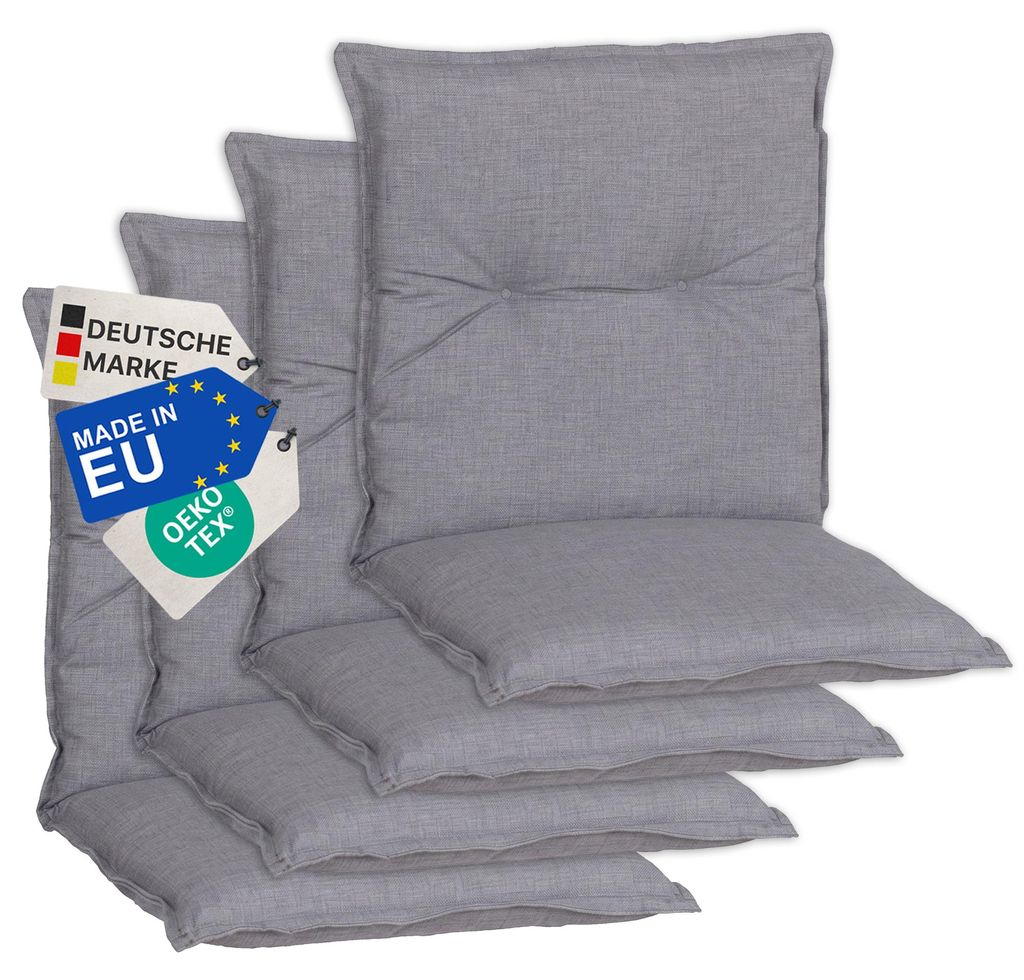 NYVI Gartenstuhl Auflagen Niedriglehner 4er Set Barcelona - Produktbild 