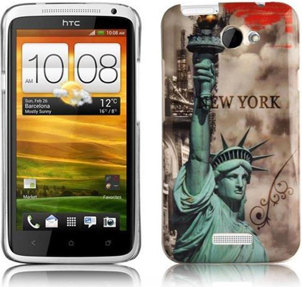 Cadorabo Hülle für HTC ONE X / X+ Schutz Hülle in Braun Produktbild 