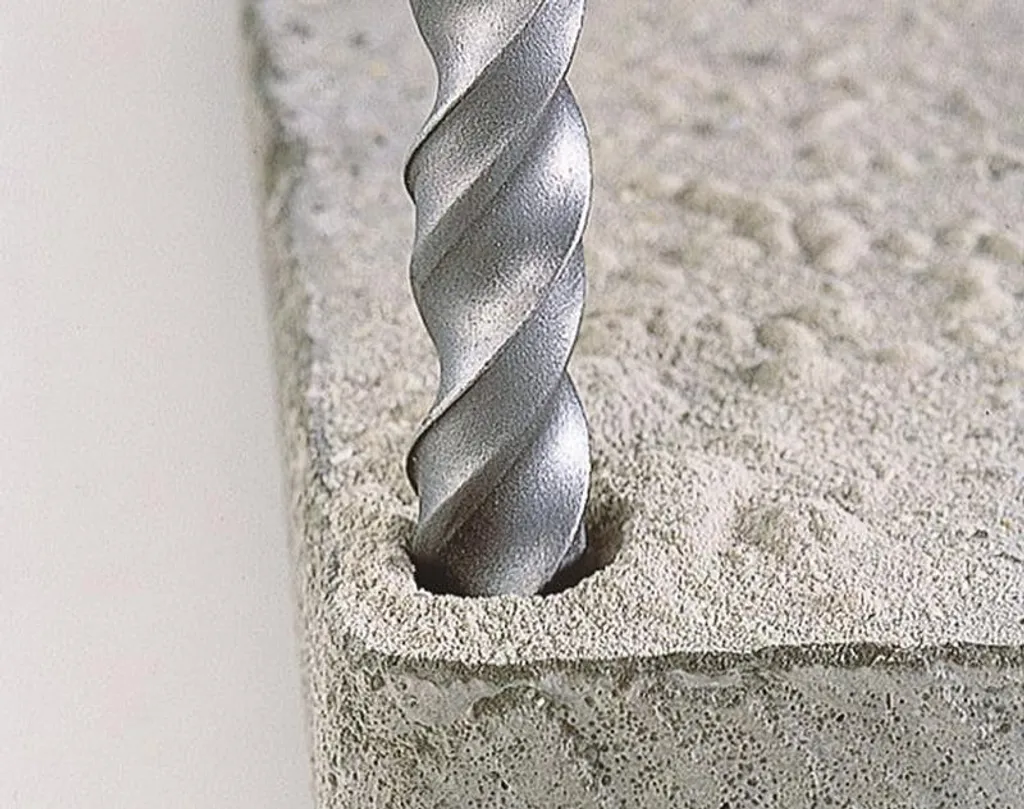 Solution perçage mur propre - 3 Mèches Wolfcraft anti-dérapage béton - 3