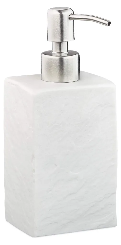 Accessoire de salle de bain : distributeur savon liquide blanc 200ml