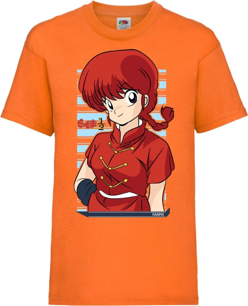 Kinder T-Shirt Ranma Saotome, 3-4 Jahr - 104 / Orange