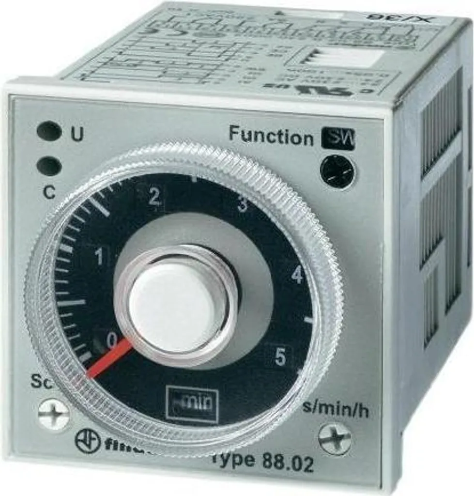 Relais temporisé MF Finder 88.12.0.230.0002 multi-tension 24-230V AC