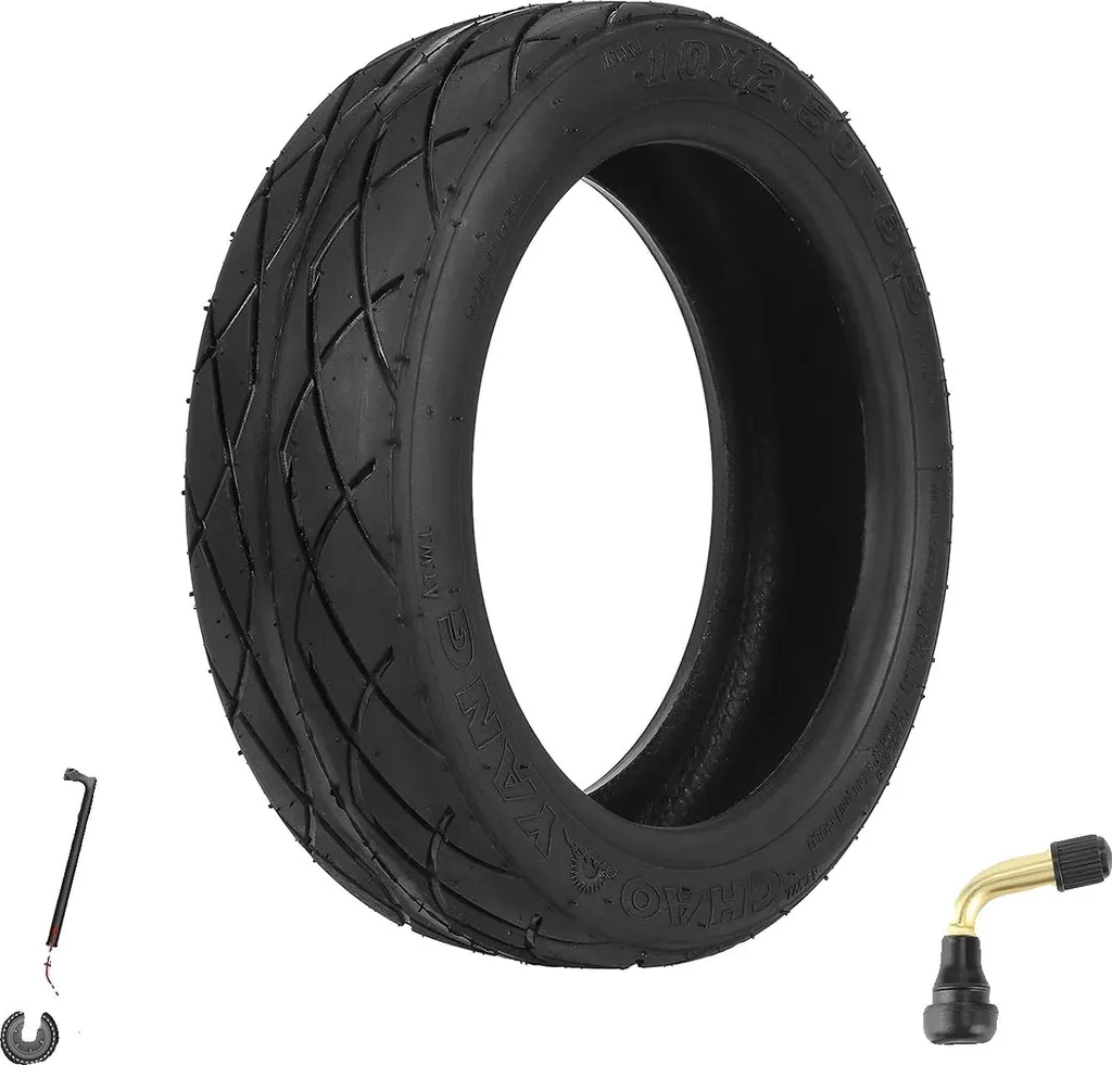 Ruota Monopattino Elettrico 10x2.50-6.5 Piena Antiforatura con Valvola PVR50