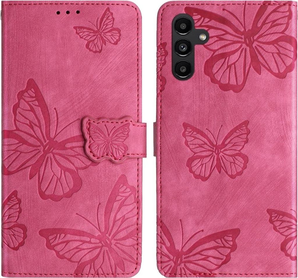 Samsung Galaxy S25 FE Hülle - Coverup Schmetterlinge Klapphülle - Rosa