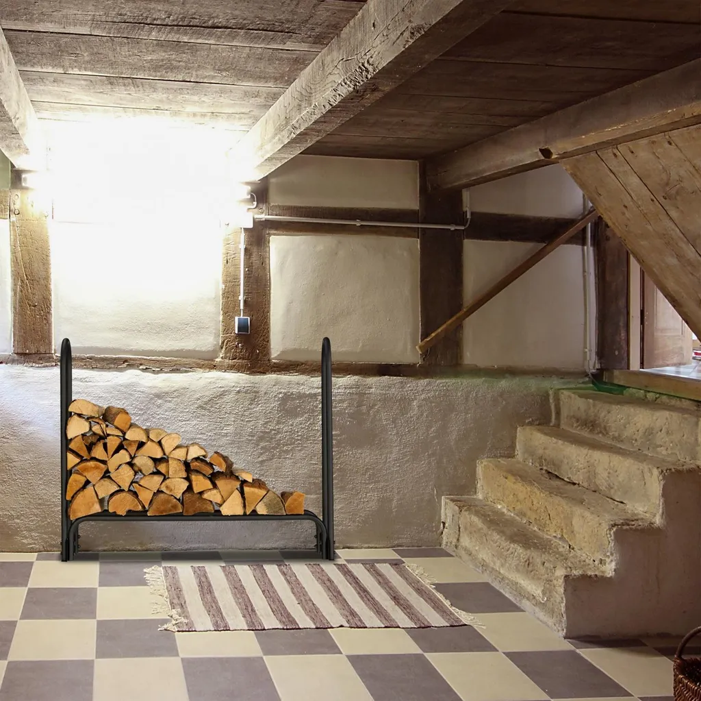 Étagère bois et métal 110 cm structure renforcée et bois véritable