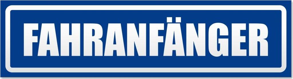 Fahranfänger invertiert Magnetschild Schild magnetisch