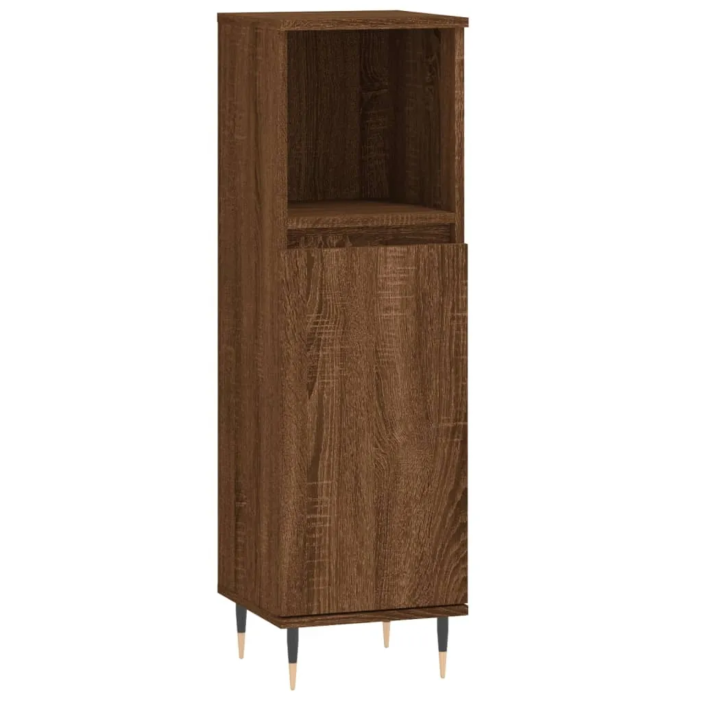 Colonna Bagno Rovere Marrone 30x30x100cm | Arredo Bagno Elegante vidaXL