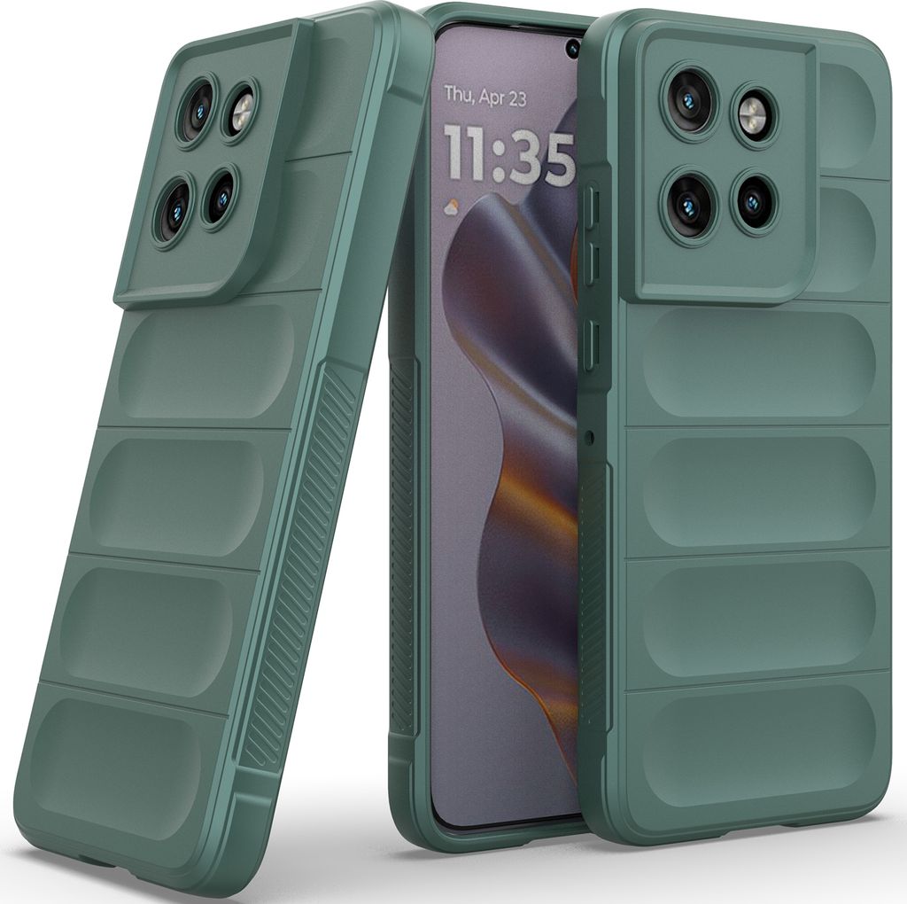 Handyhülle für Motorola Edge 50 Neo Weich TPU Silikon Stossfest Anti-rutsch Hülle Grün