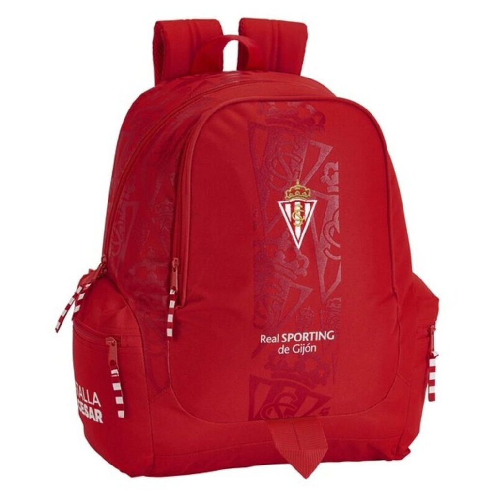 Schulrucksack Real Sporting de Gijón Rot