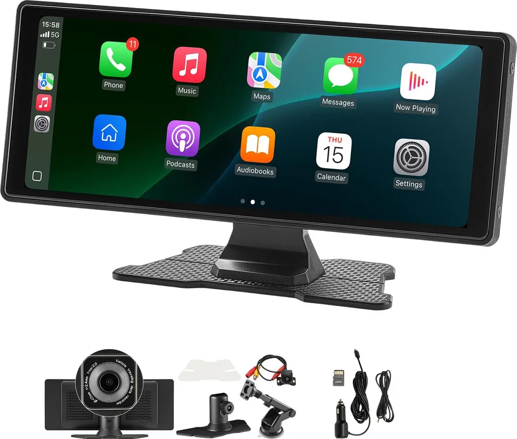 Autoradio SucceBuy con touchscreen, CarPlay, Android, telecamera anteriore/posteriore
